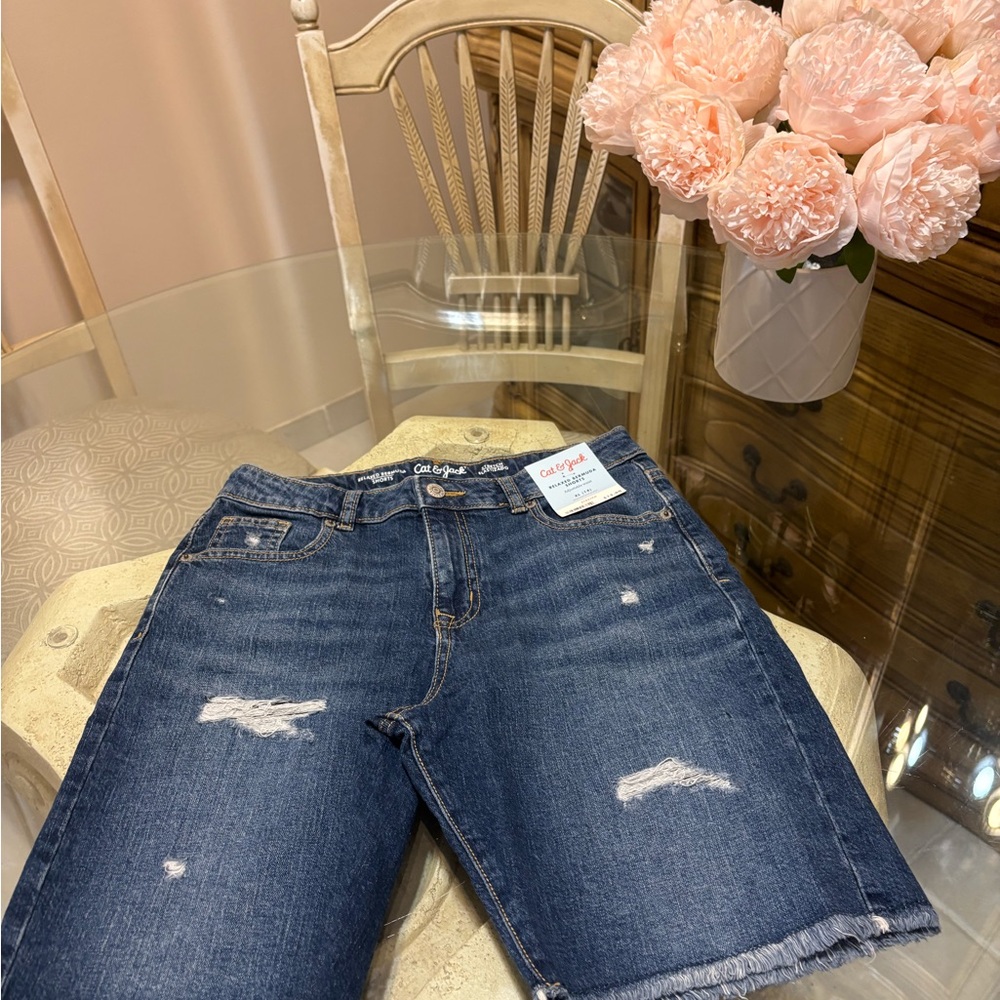 Cat & Jack Distressed Denim Shorts